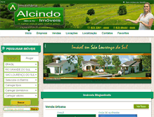 Tablet Screenshot of alcindoimoveis.com.br